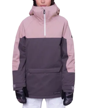 686 Women's Upton Anorak - Charcoal Colorblock | Shop Coats & Jackets at Trojan Wake Ski Snow & Snow Skiers Warehous