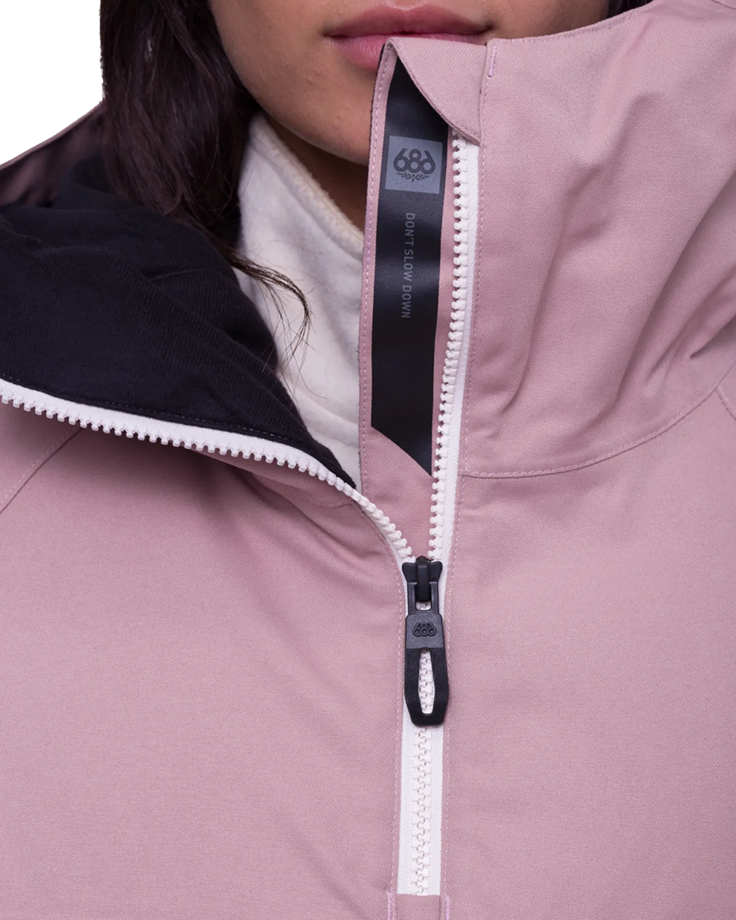 686 Women's Upton Anorak - Charcoal Colorblock | Shop Coats & Jackets at Trojan Wake Ski Snow & Snow Skiers Warehous