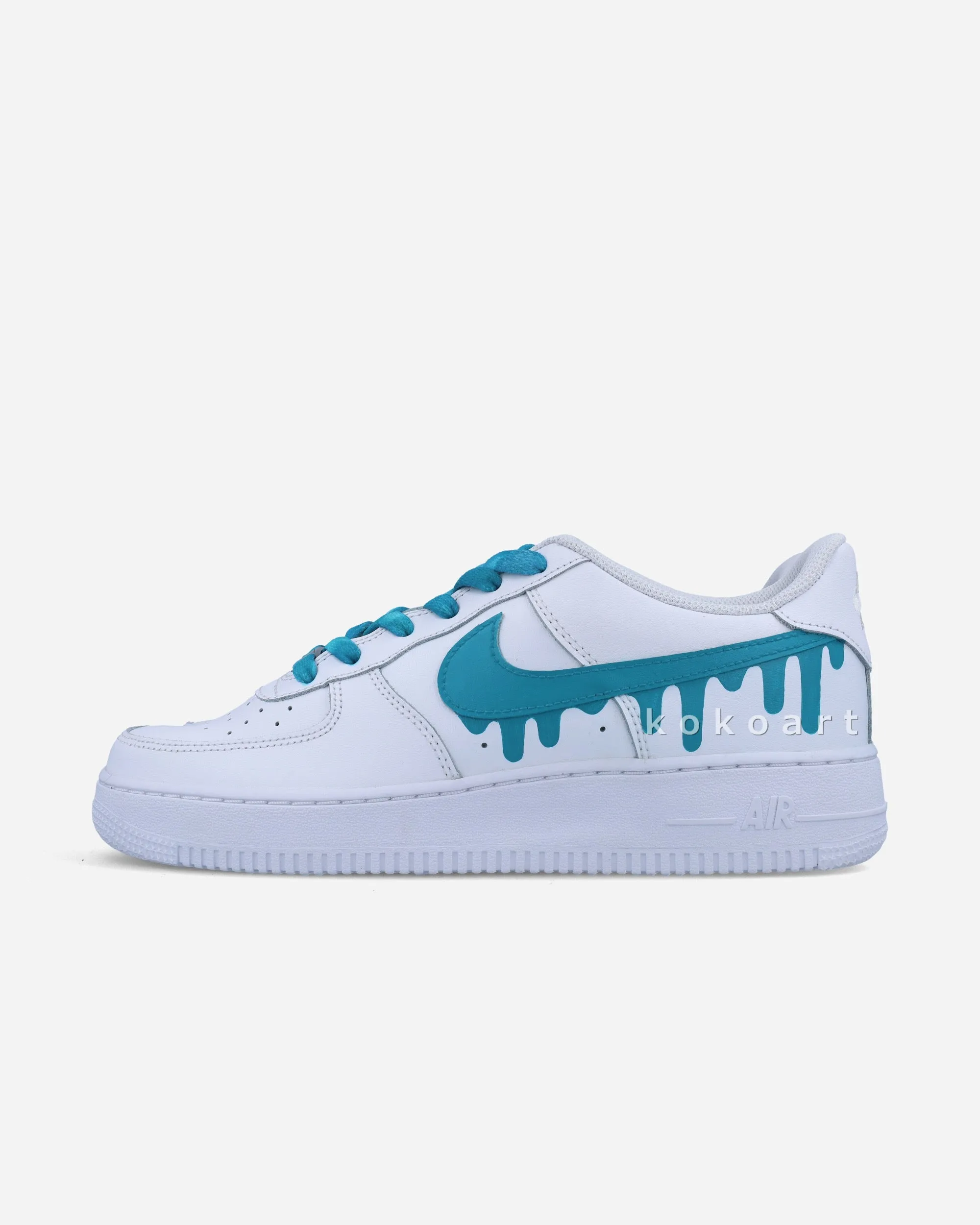 AF1 Turquoise Drip Tick