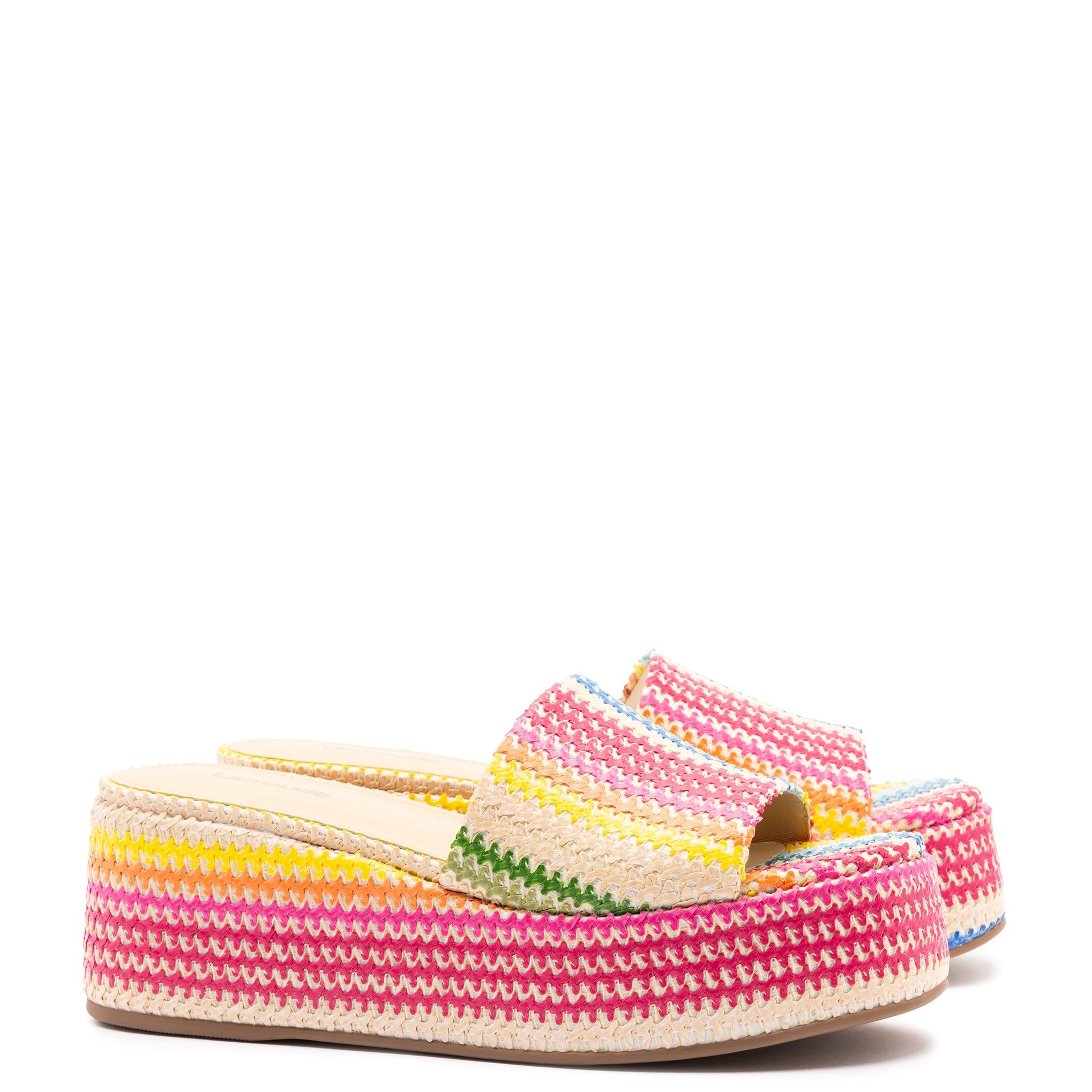 Alex In Rainbow Raffia