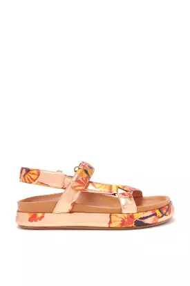 Astra Sandal - Copper Floral