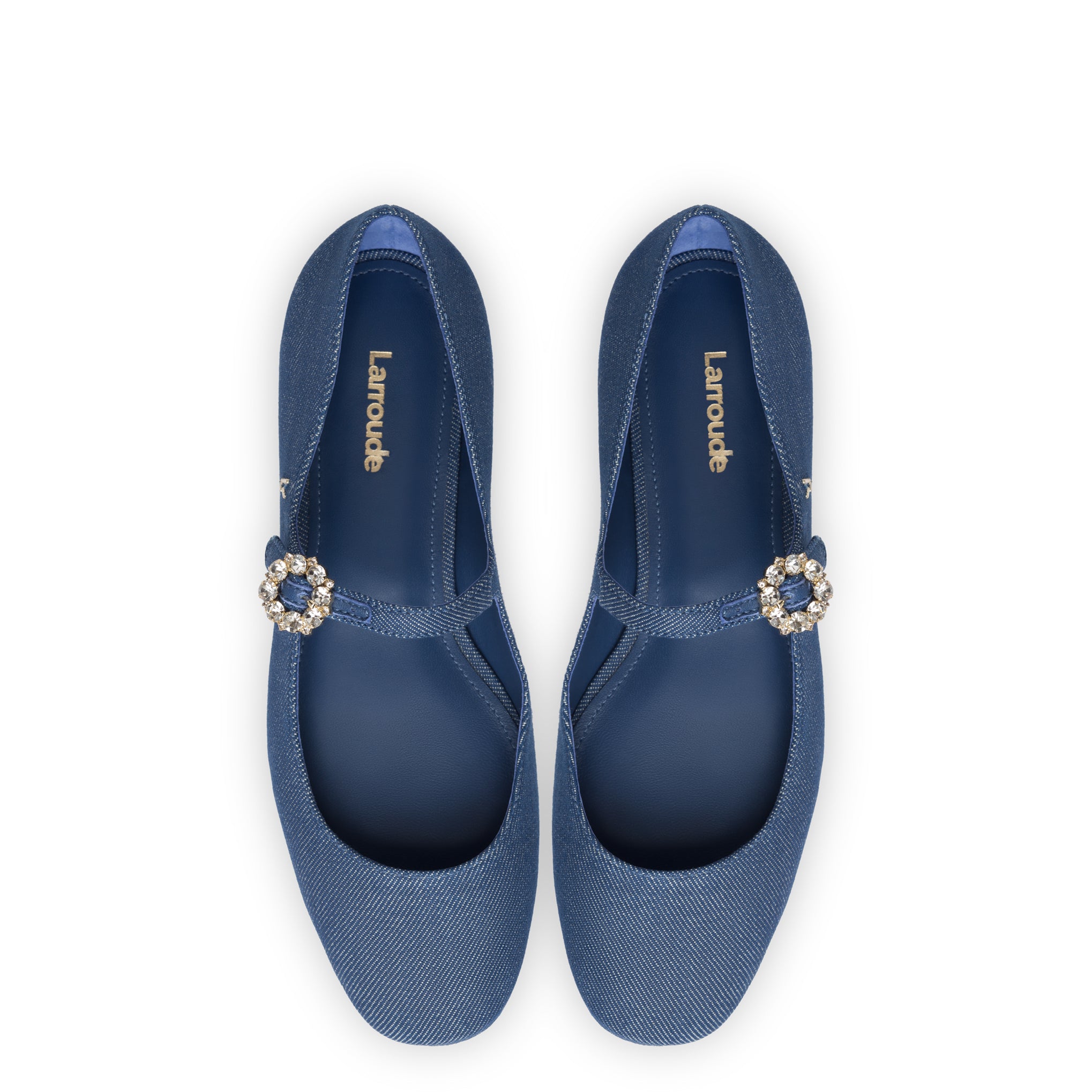 Blair Ballet Flat In Blue Denim