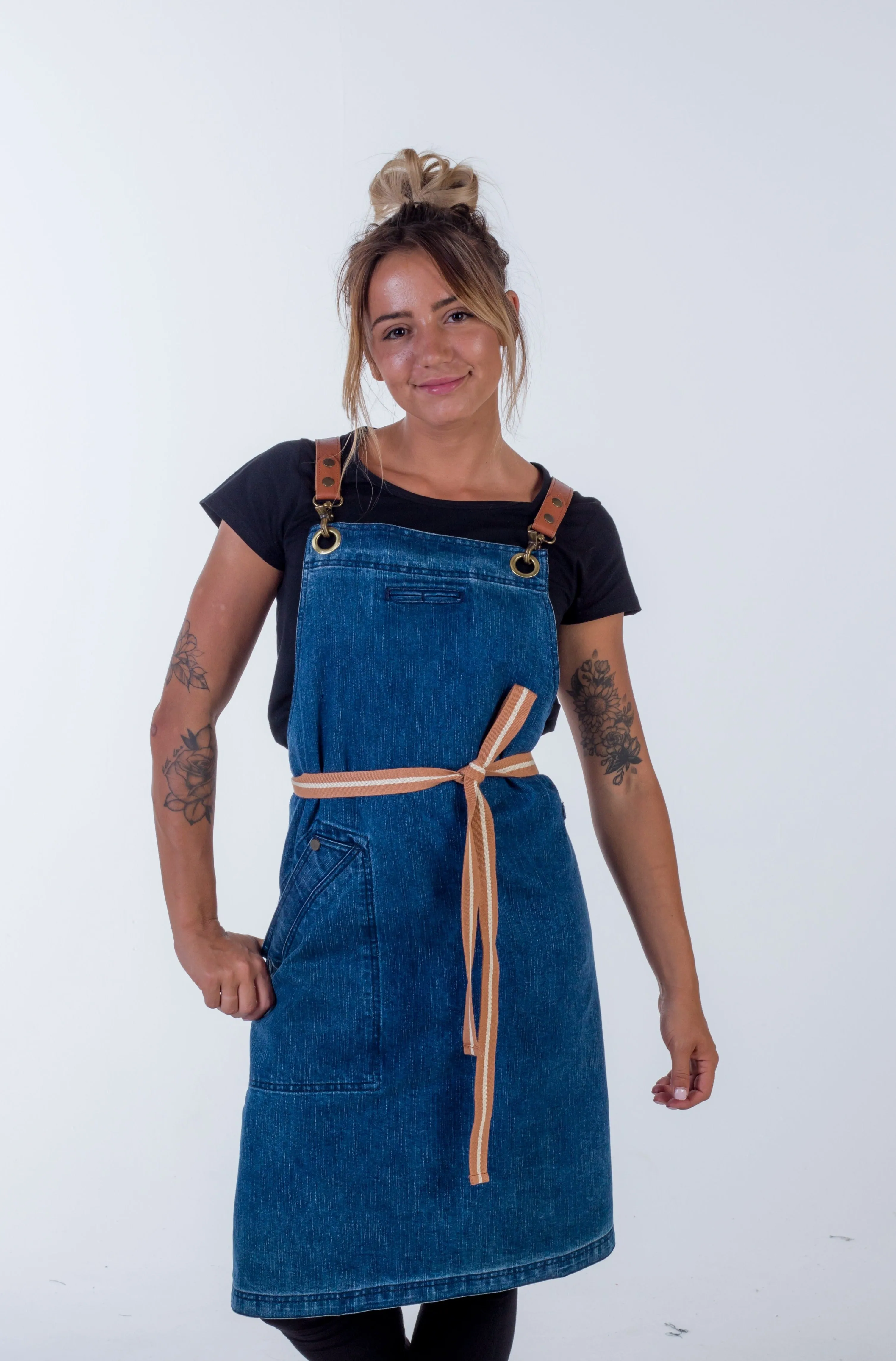 Blue Denim apron Swiss