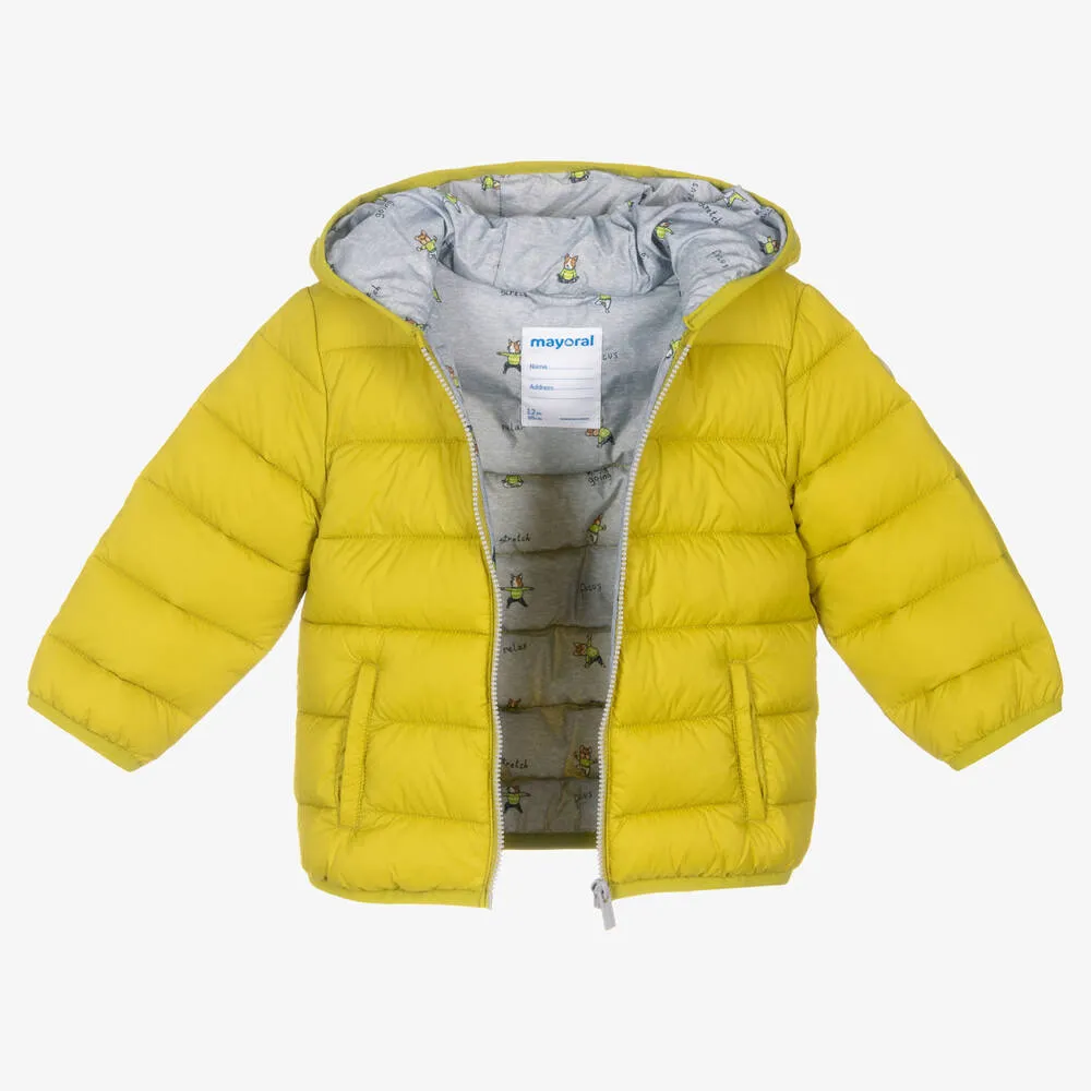 Boys Green Puffer Jacket