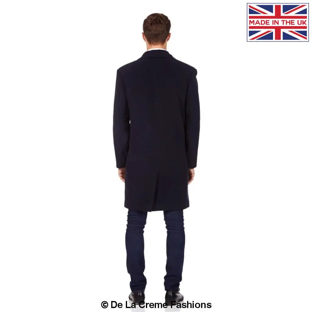 De La Creme MAN - Wool & Cashmere Blend Formal Security Overcoat