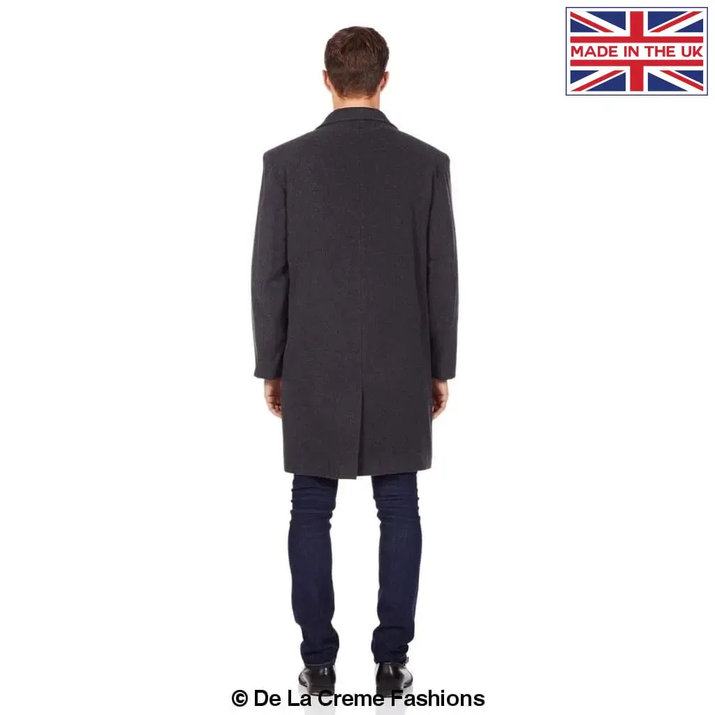 De La Creme MAN - Wool & Cashmere Blend Formal Security Overcoat