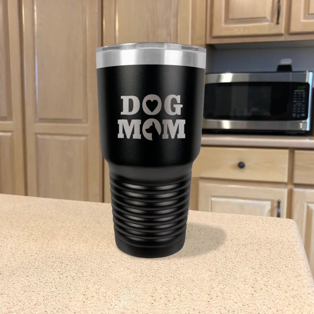 Dog Mom Heart  Stainless Steel Tumbler