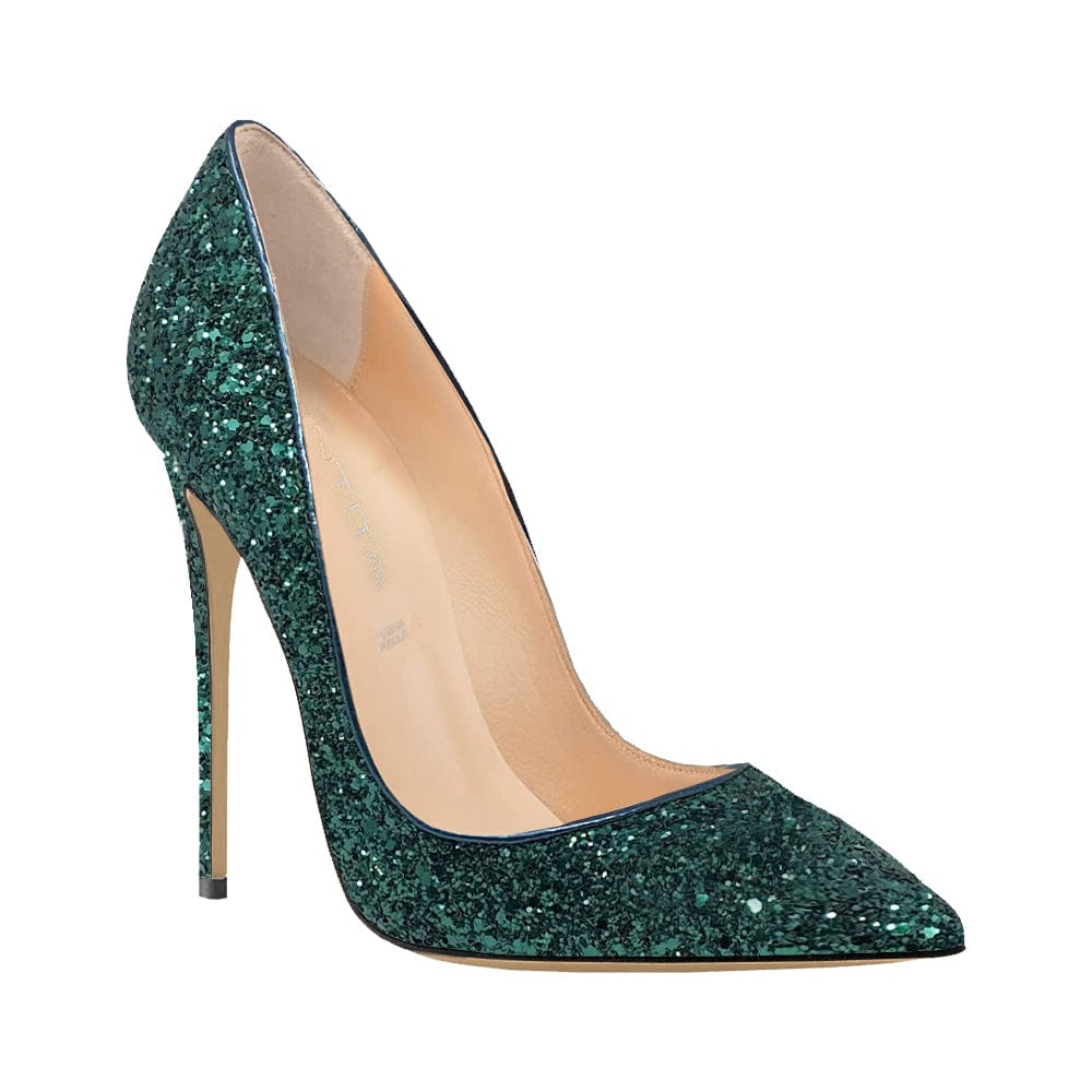 FLOR GLITTER VERDE