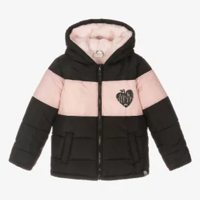 Girls Black Puffer Jacket