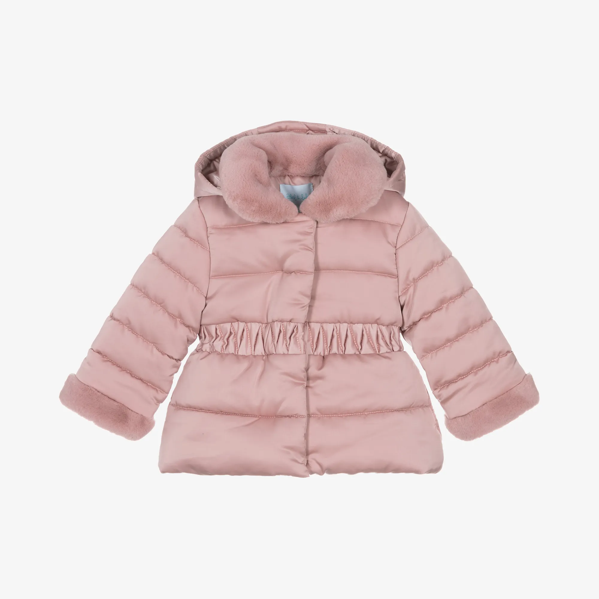 Girls Pink Puffer Jacket