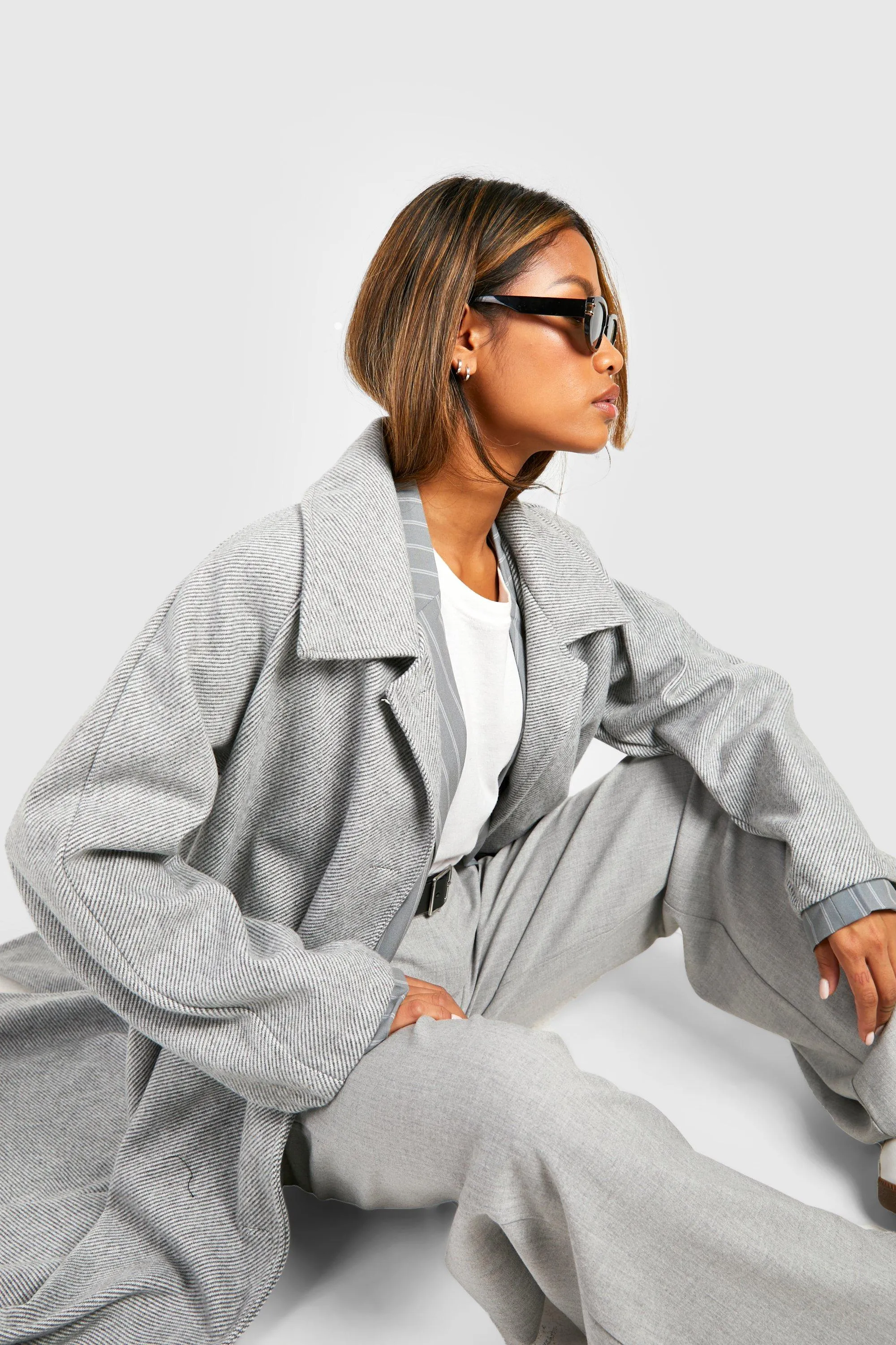 Jackets & Coats | Collared Button Through Coat | boohoo