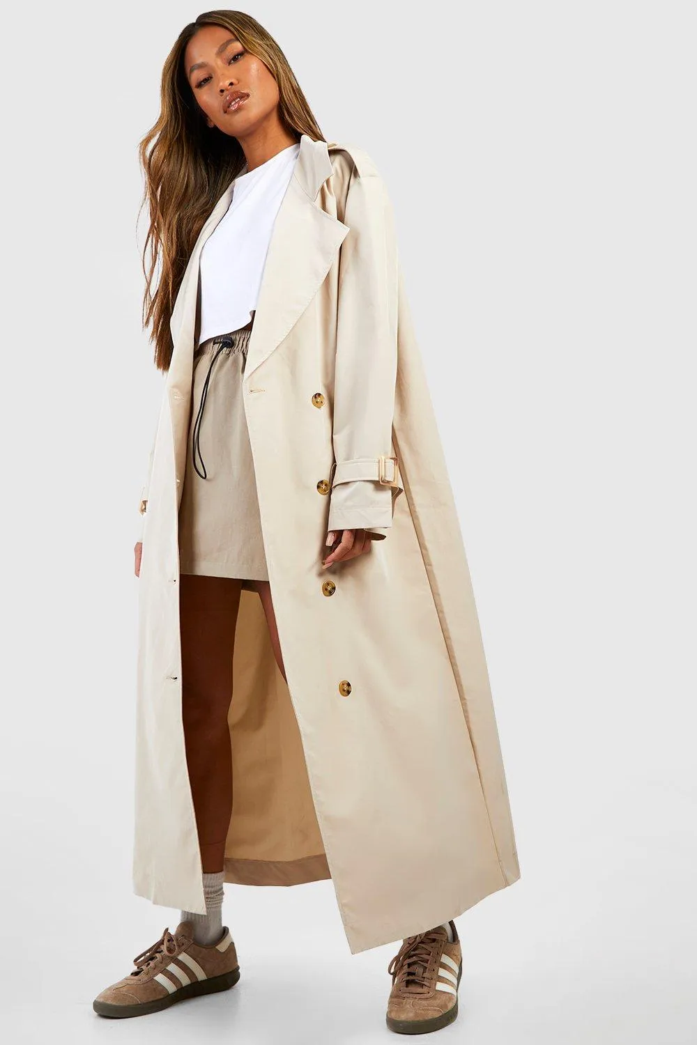 Jackets & Coats | Oversized Midaxi Trench Coat | boohoo