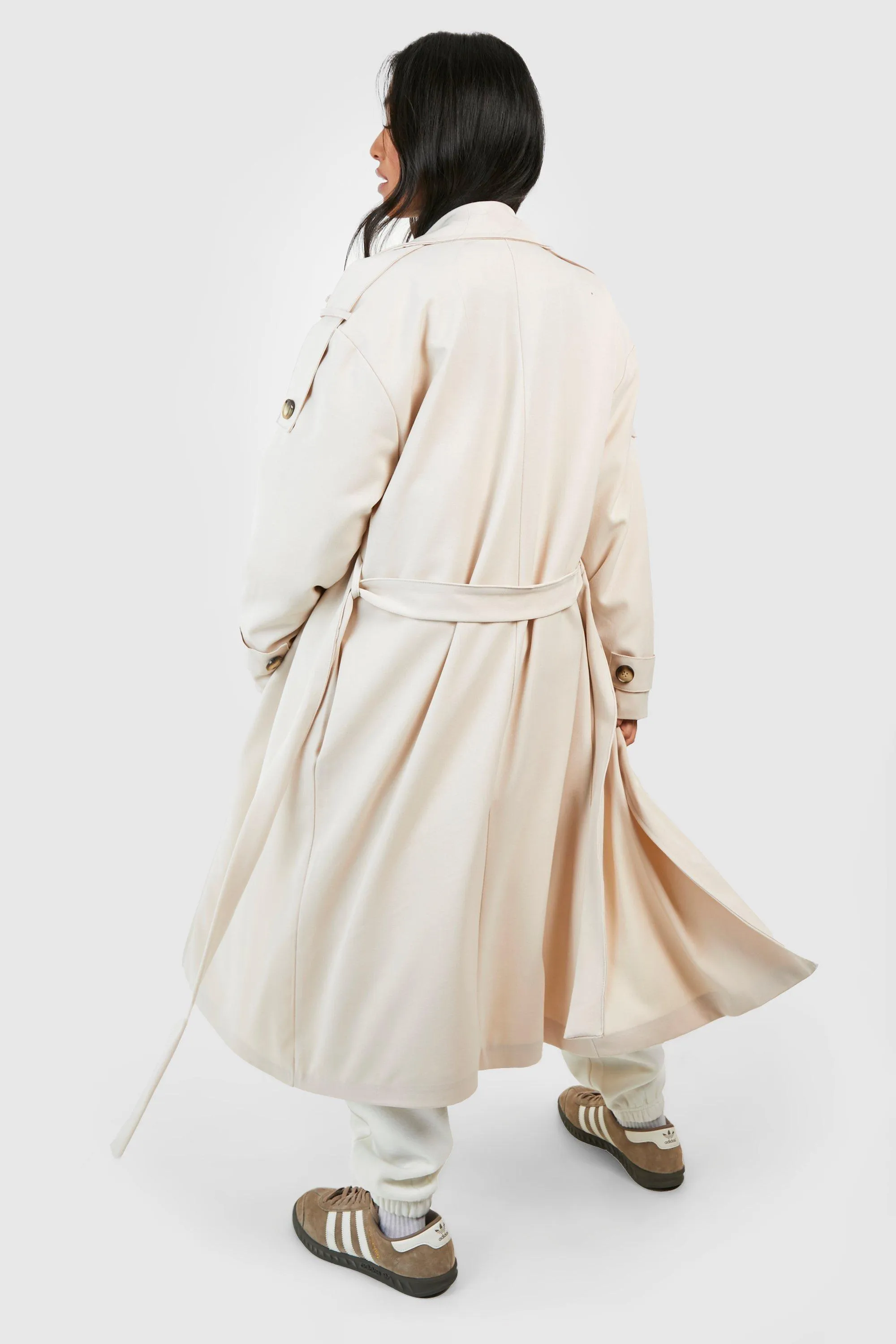 Jackets & Coats | Petite Oversized Maxi Trench Coat | boohoo