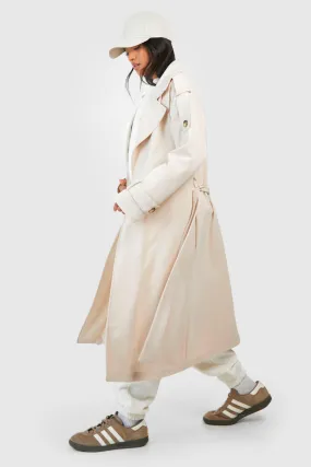 Jackets & Coats | Petite Oversized Maxi Trench Coat | boohoo