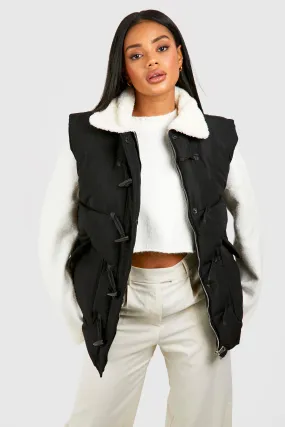 Jackets & Coats | Toggle Detail Gilet | boohoo