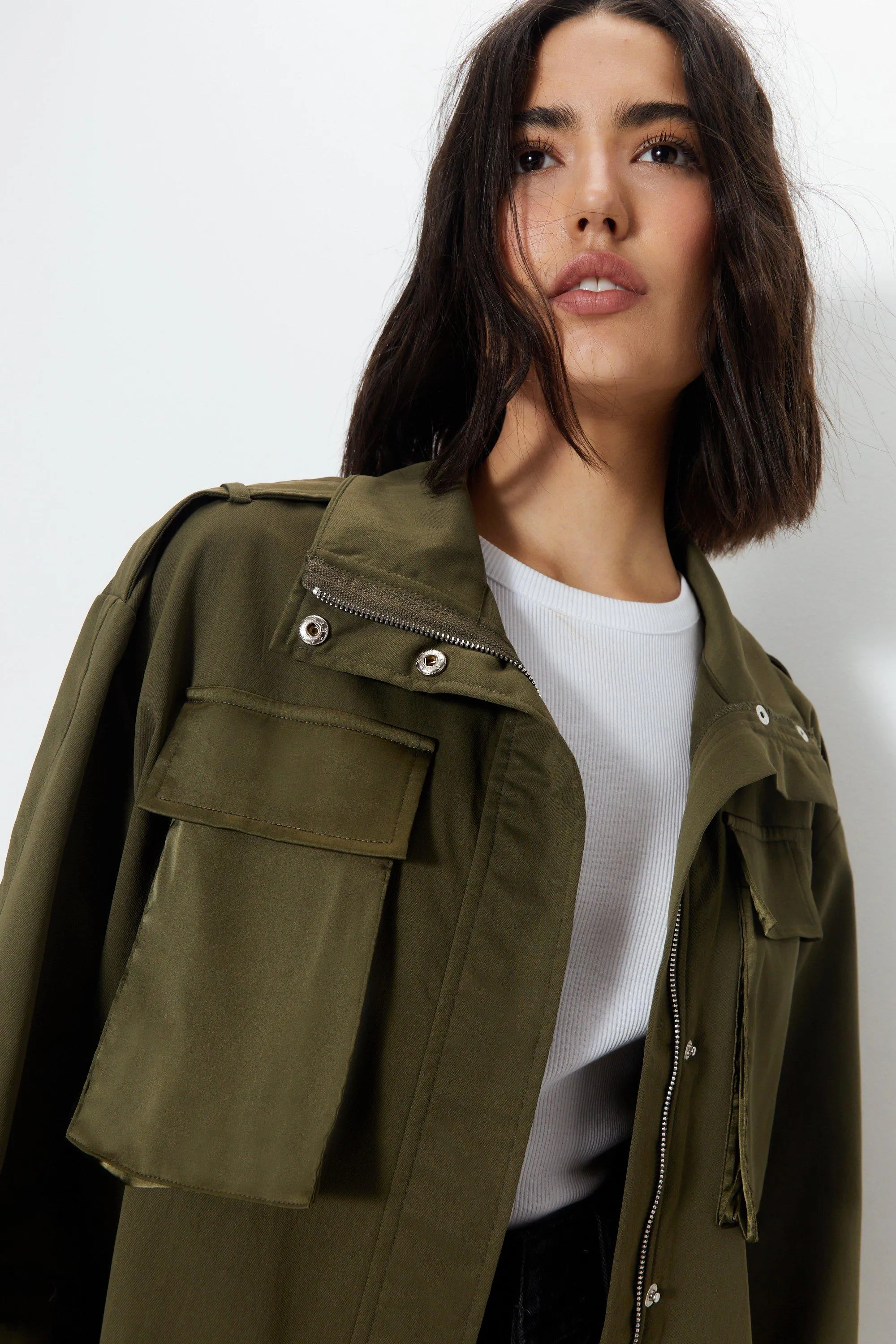 Jackets & Coats | Utility Pocket Detail Jacket | Warehouse