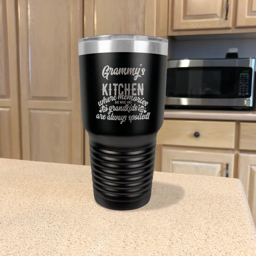 Kitchen Where Memories are Made Personalized Stainless Steel Tumbler