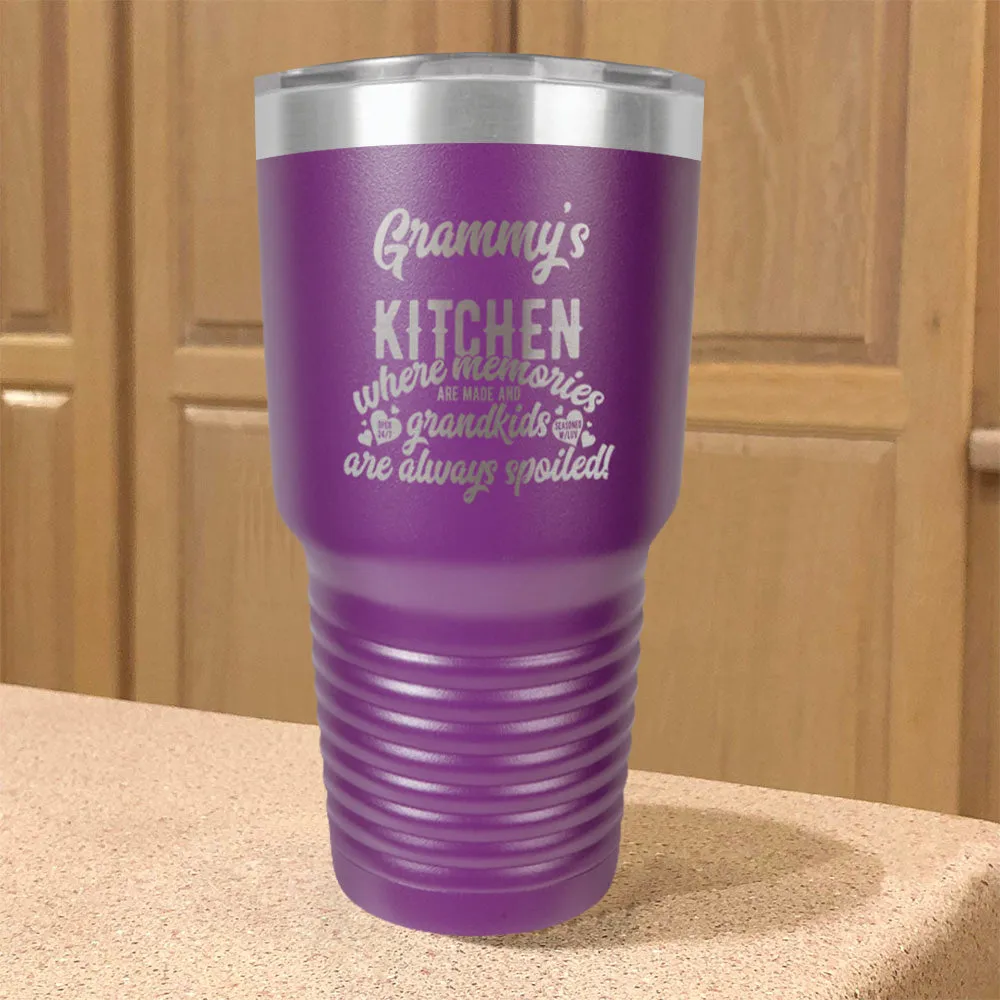 Kitchen Where Memories are Made Personalized Stainless Steel Tumbler