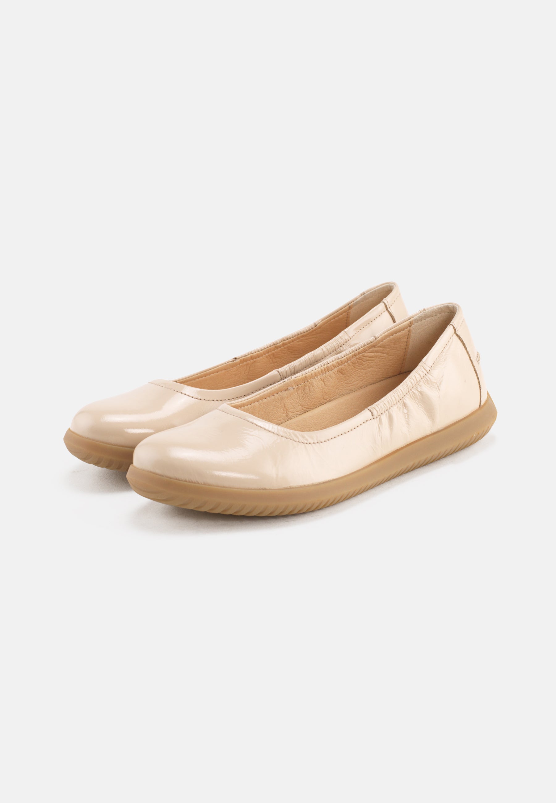 Marie Ballerina Leather - Cream