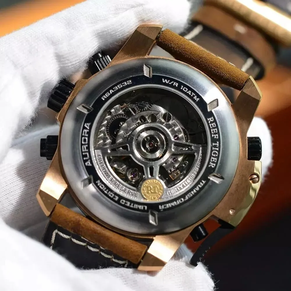 Men's Waterproof Calendar Tourbillon Automatic Mechanical Watch