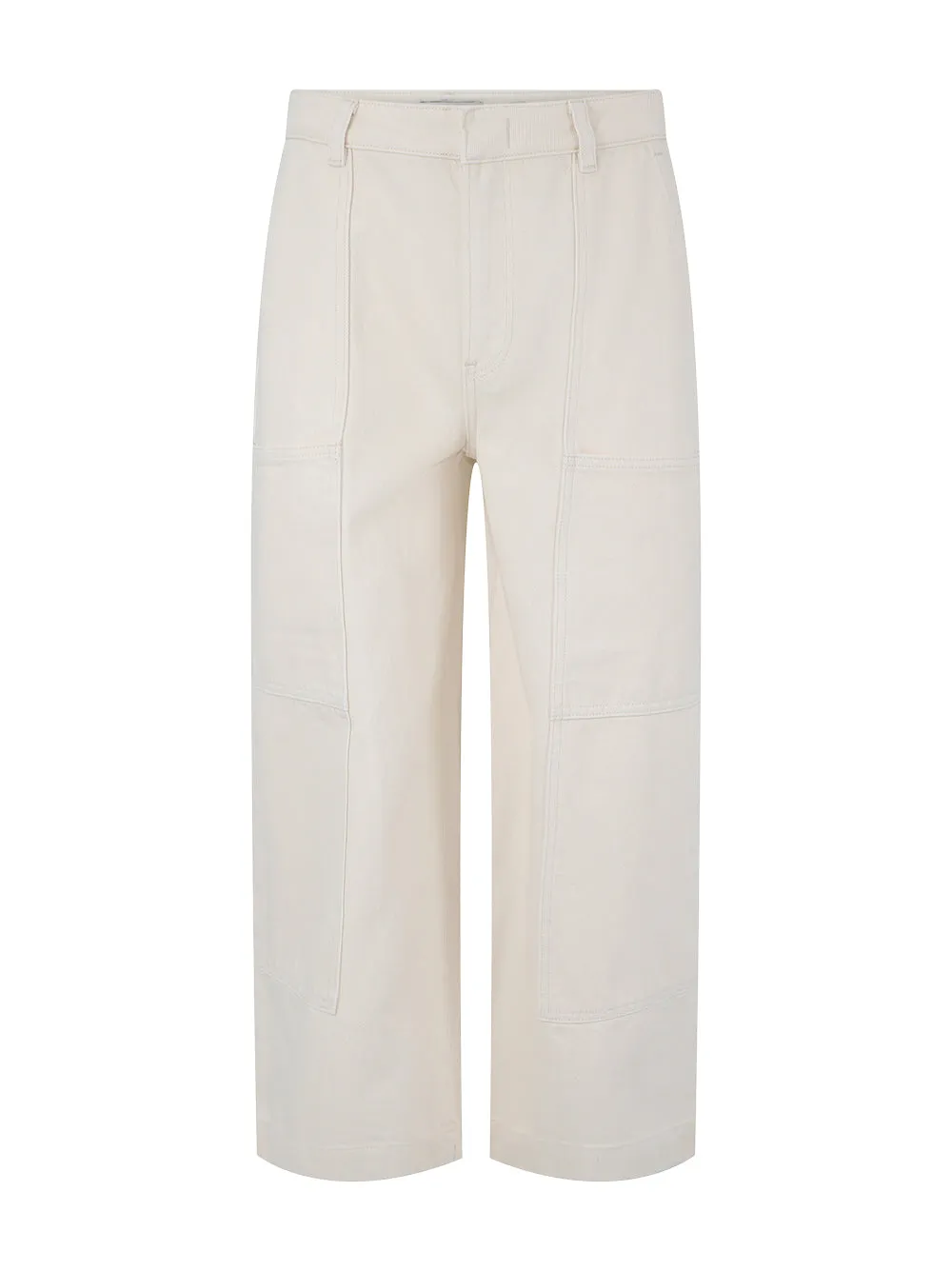 Mid Rise Utility Crop Wide Pant