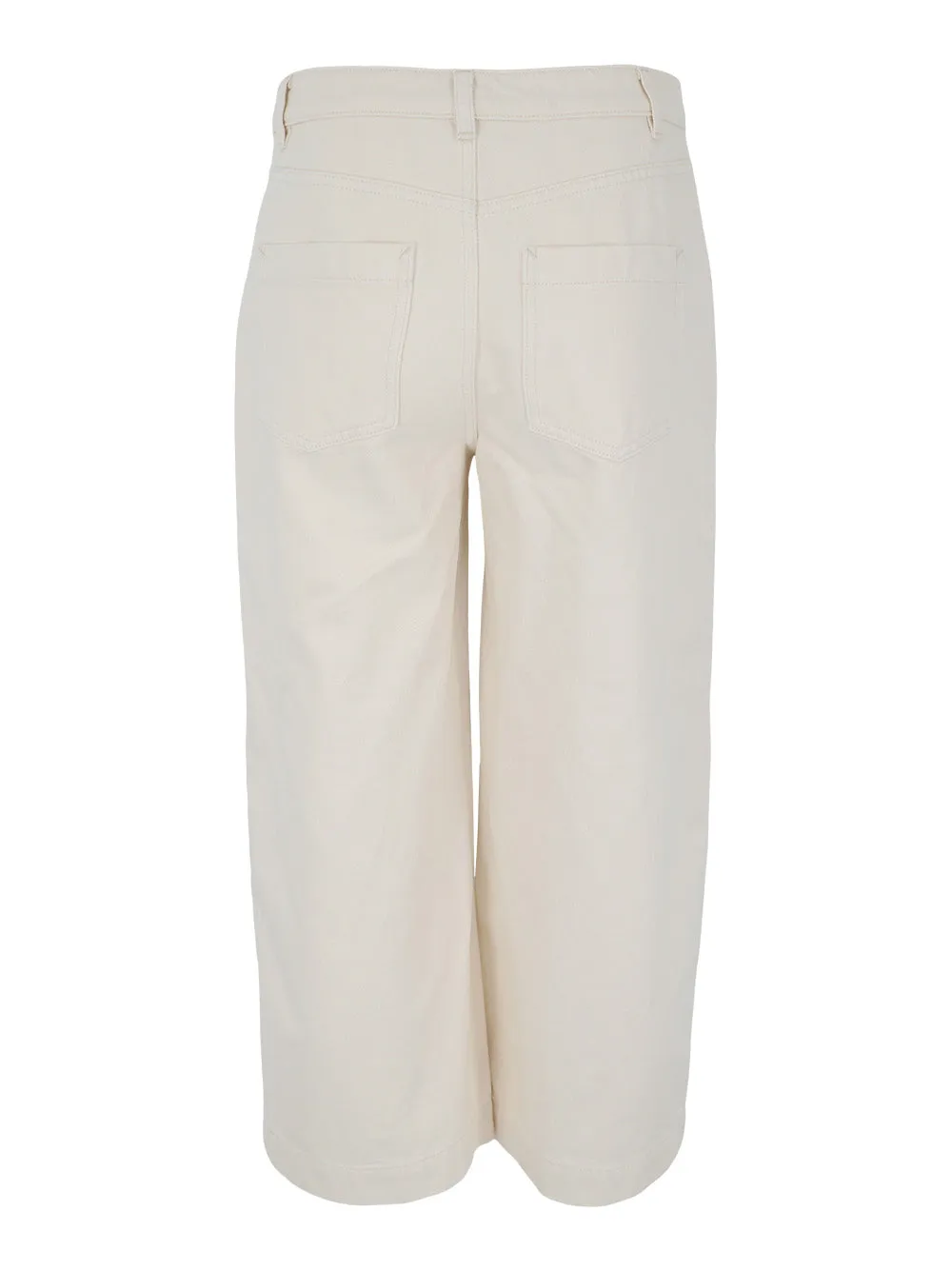 Mid Rise Utility Crop Wide Pant