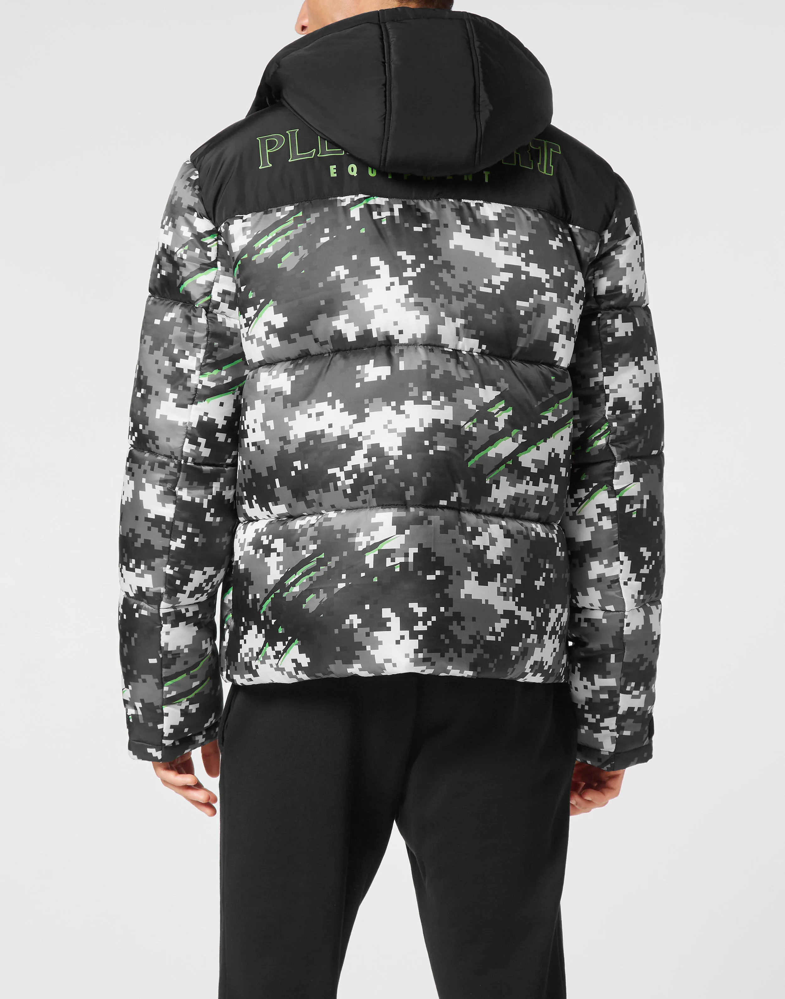 Nylon Puffer Jacket Pixel