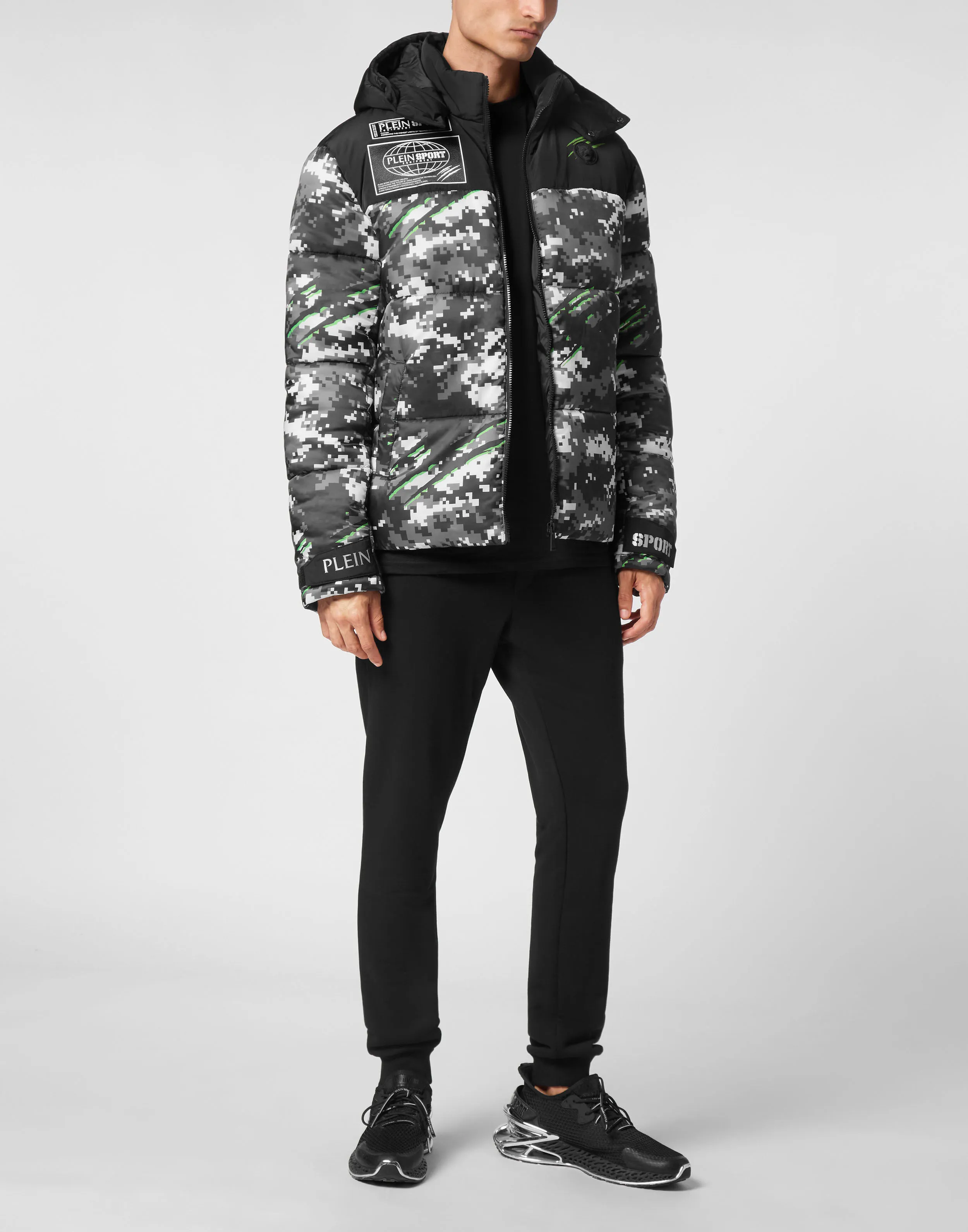 Nylon Puffer Jacket Pixel