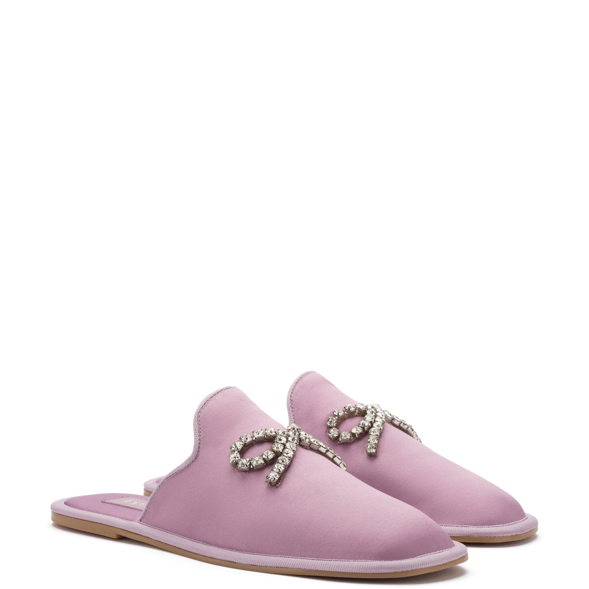 Pierre Slipper In Lavender Satin