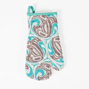 Printed Cotton Oven Mitt | Killer Whale by Trevor Angus