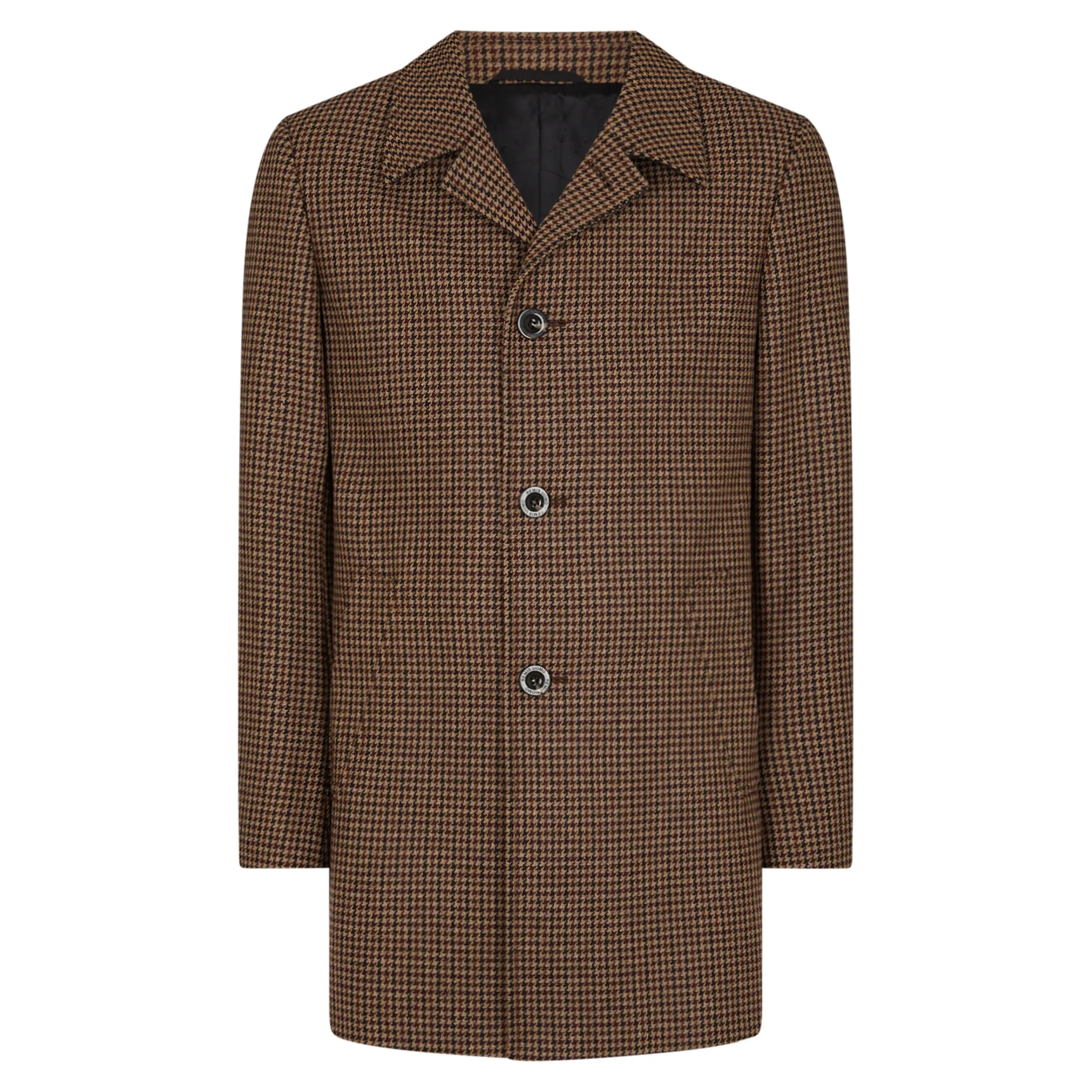 Remus Uomo Houndstooth Miller Retro Overcoat 90414