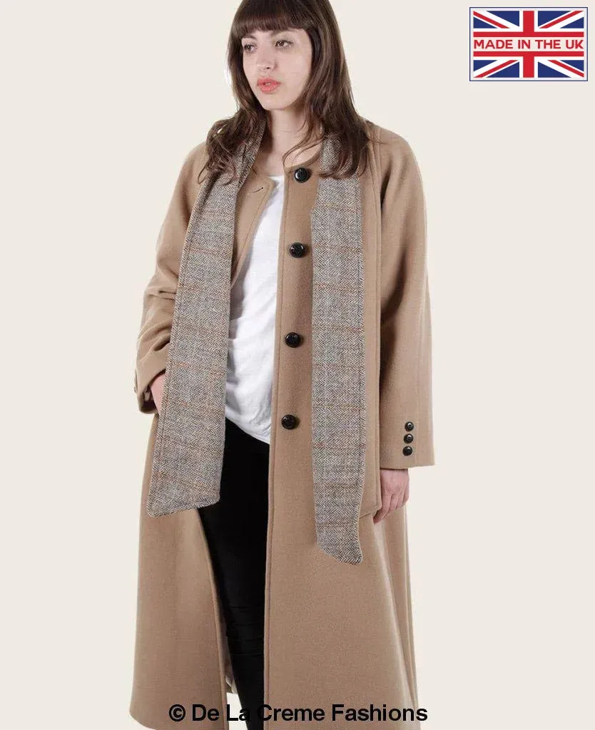 SCARPIA - Wool & Cashmere Overcoat With Scarf Detail