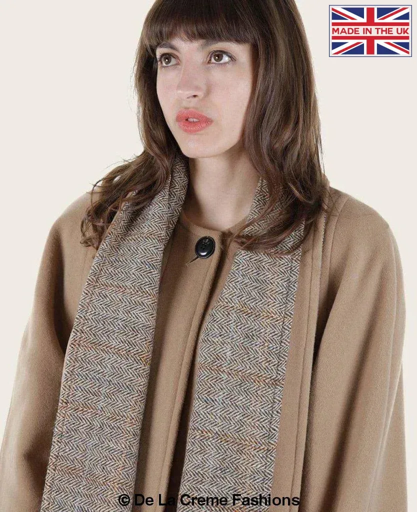 SCARPIA - Wool & Cashmere Overcoat With Scarf Detail