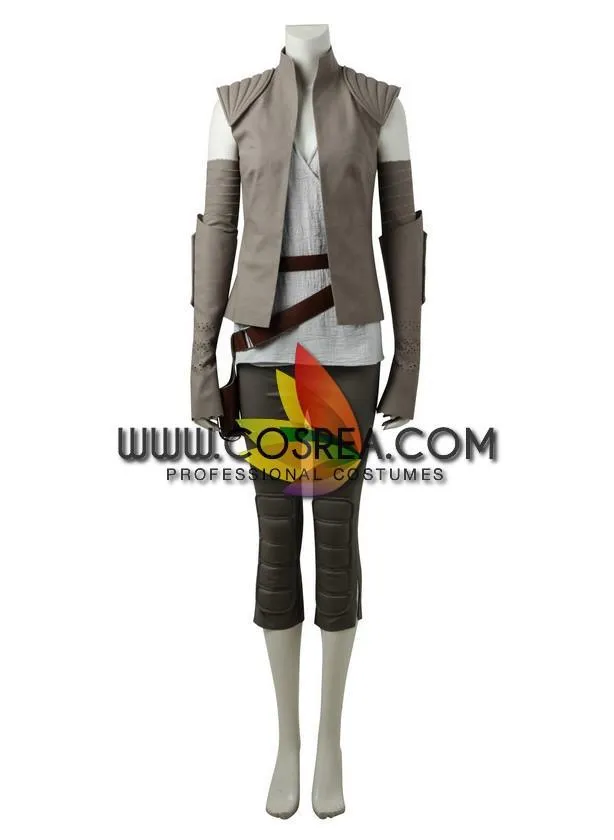 Star Wars Last Jedi Rey Island Cosplay Costume