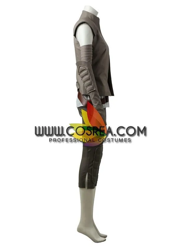 Star Wars Last Jedi Rey Island Cosplay Costume