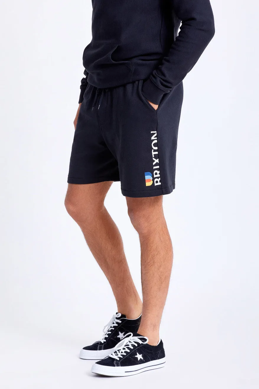 Stem Fleece Utility Short - Black