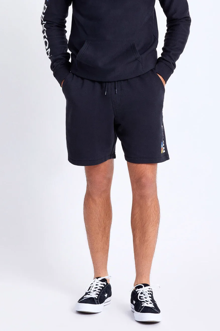 Stem Fleece Utility Short - Black