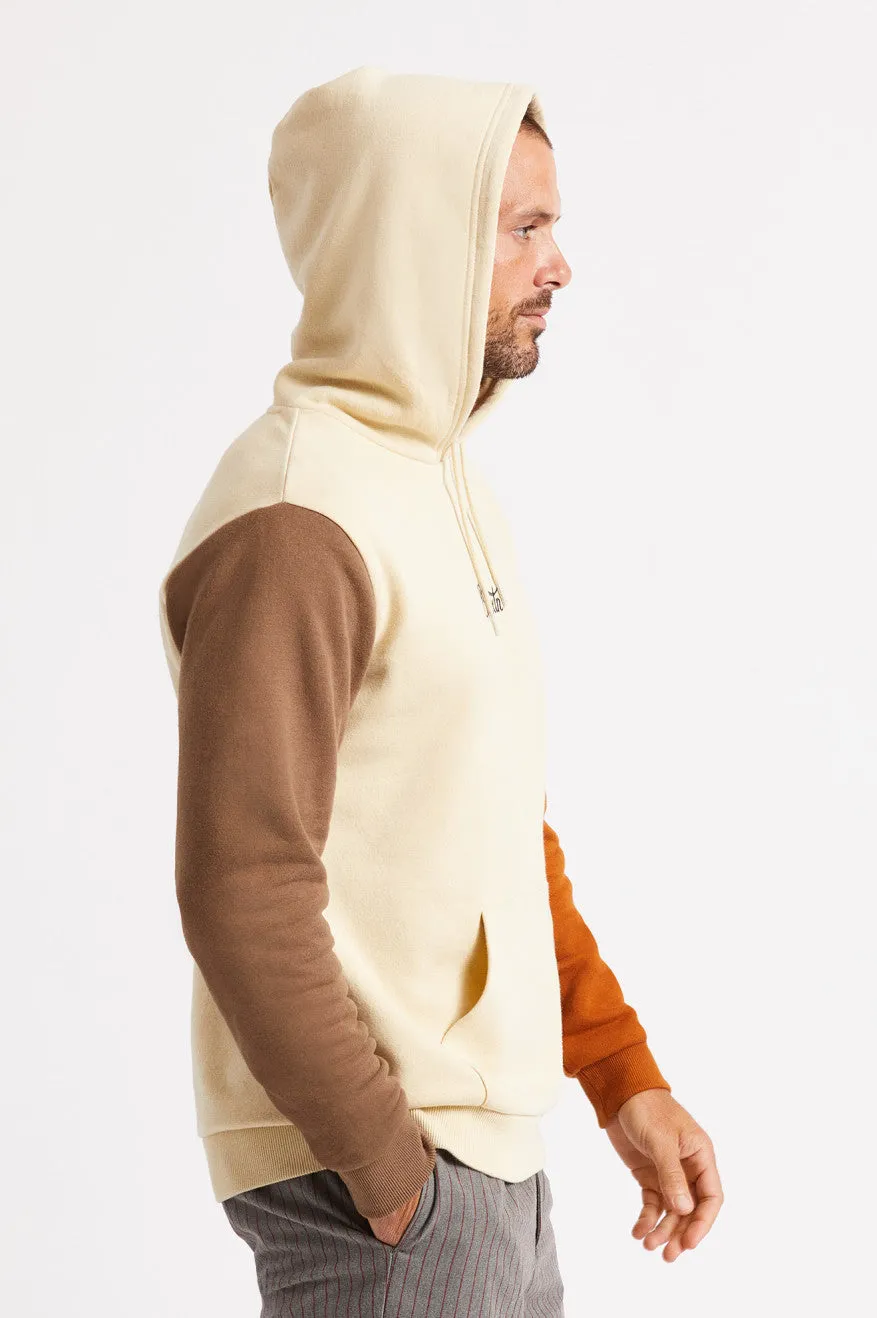 Stith Hood Fleece - Gravel/Dark Khaki/Amber