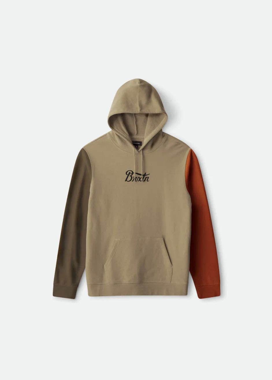 Stith Hood Fleece - Gravel/Dark Khaki/Amber