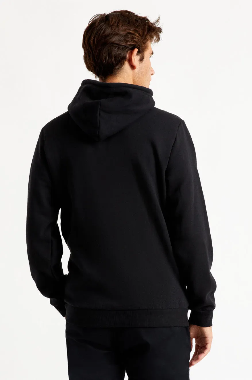 Tab Hood Fleece - Black