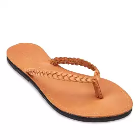 The Trenza Leather Flip Flop