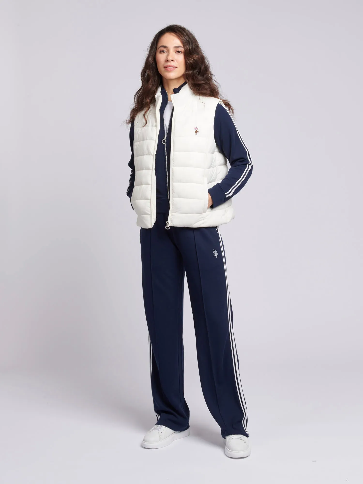 Womens Lightweight Puffer Gilet in Marshmallow