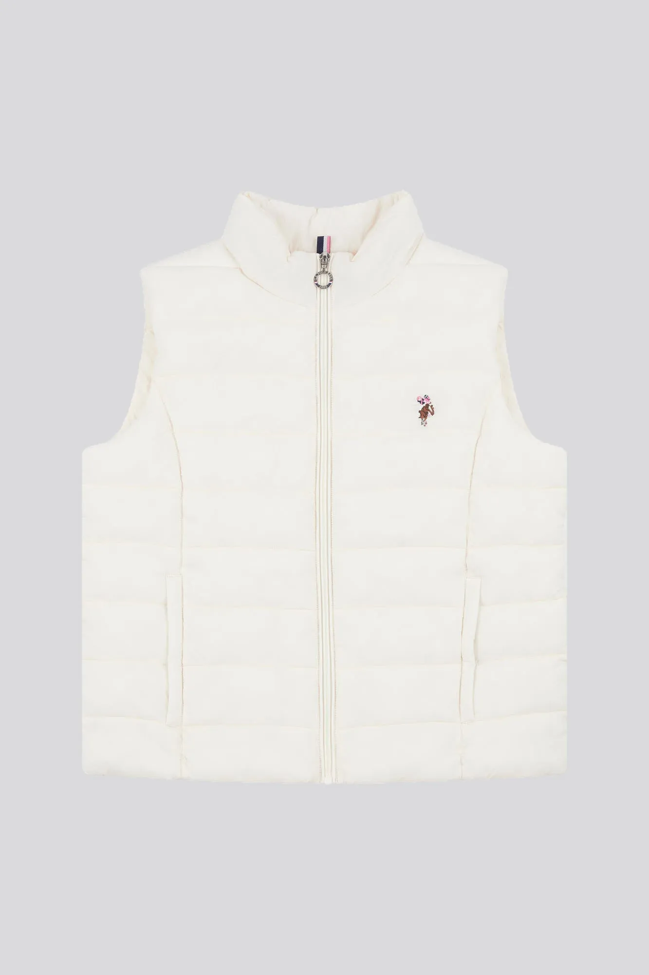 Womens Lightweight Puffer Gilet in Marshmallow