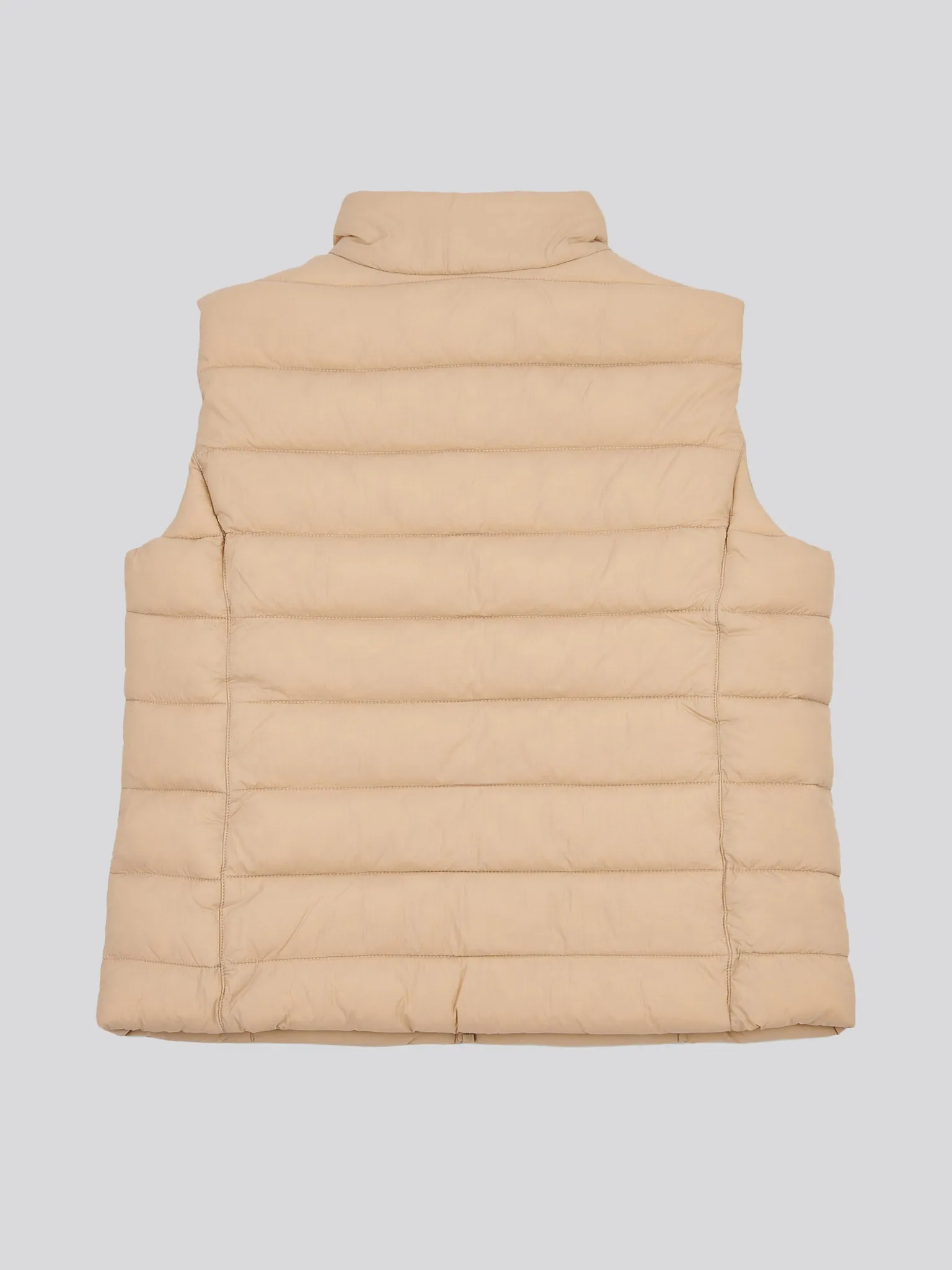 Womens Lightweight Puffer Gilet in Sesame