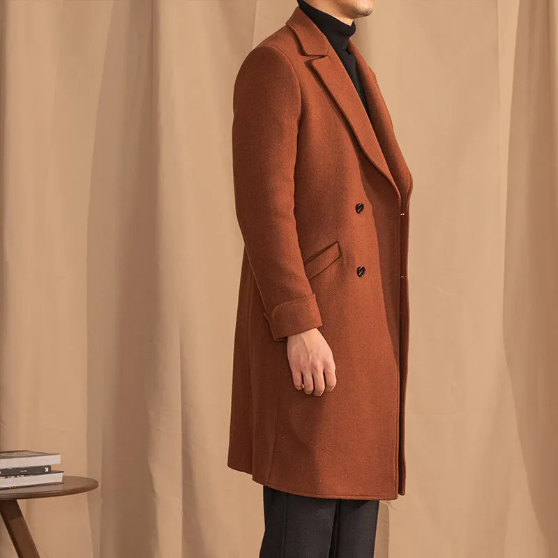 Wool Double-Breasted Overcoat